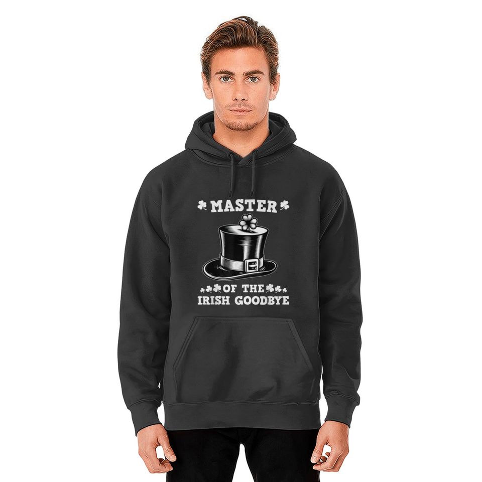 Vintage Master Of The Irish Goodbye St Patrick's Day Clovers trends gifts Hoodies