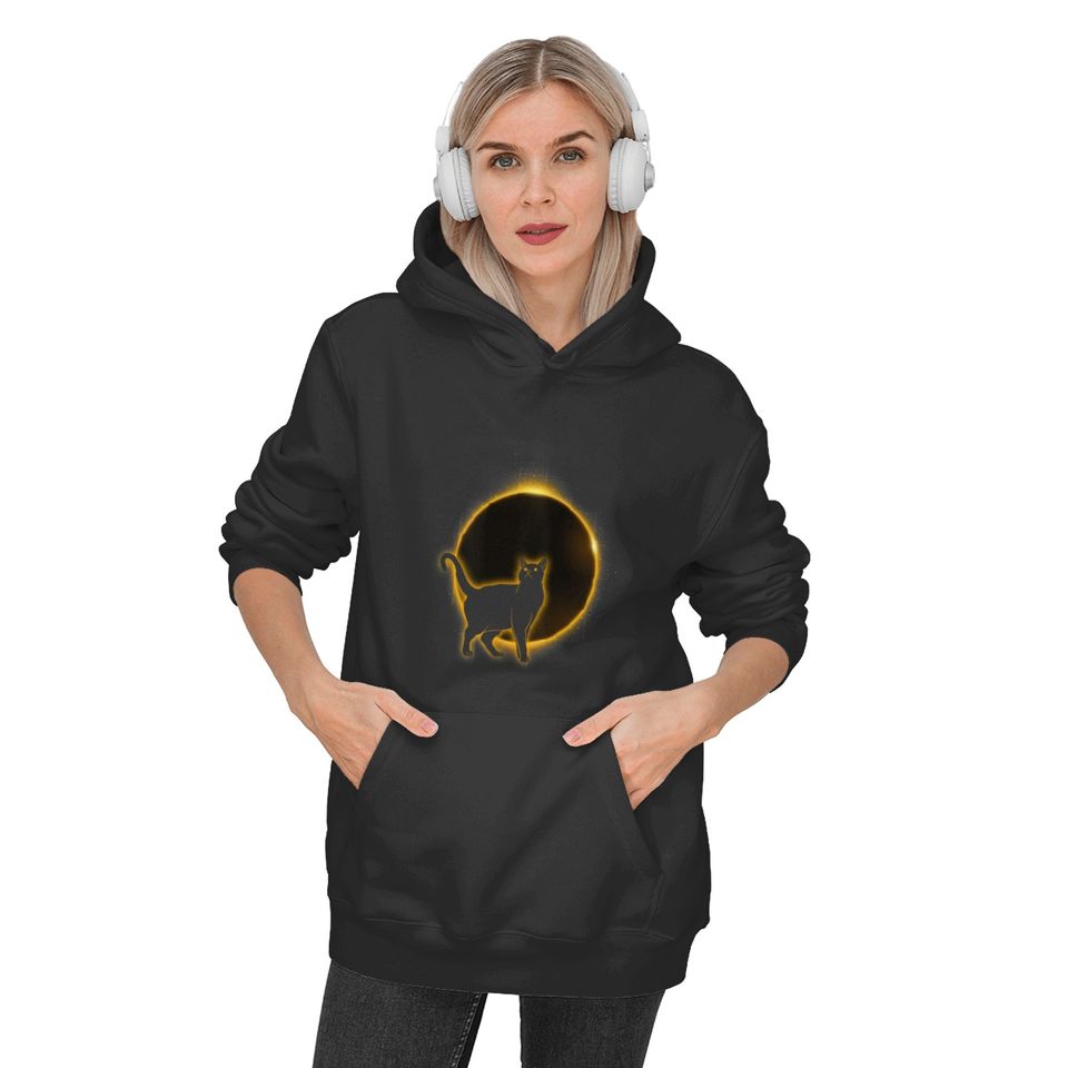 Cat Totality April 8 2024 Total Solar Eclipse Trends Gift Hoodies