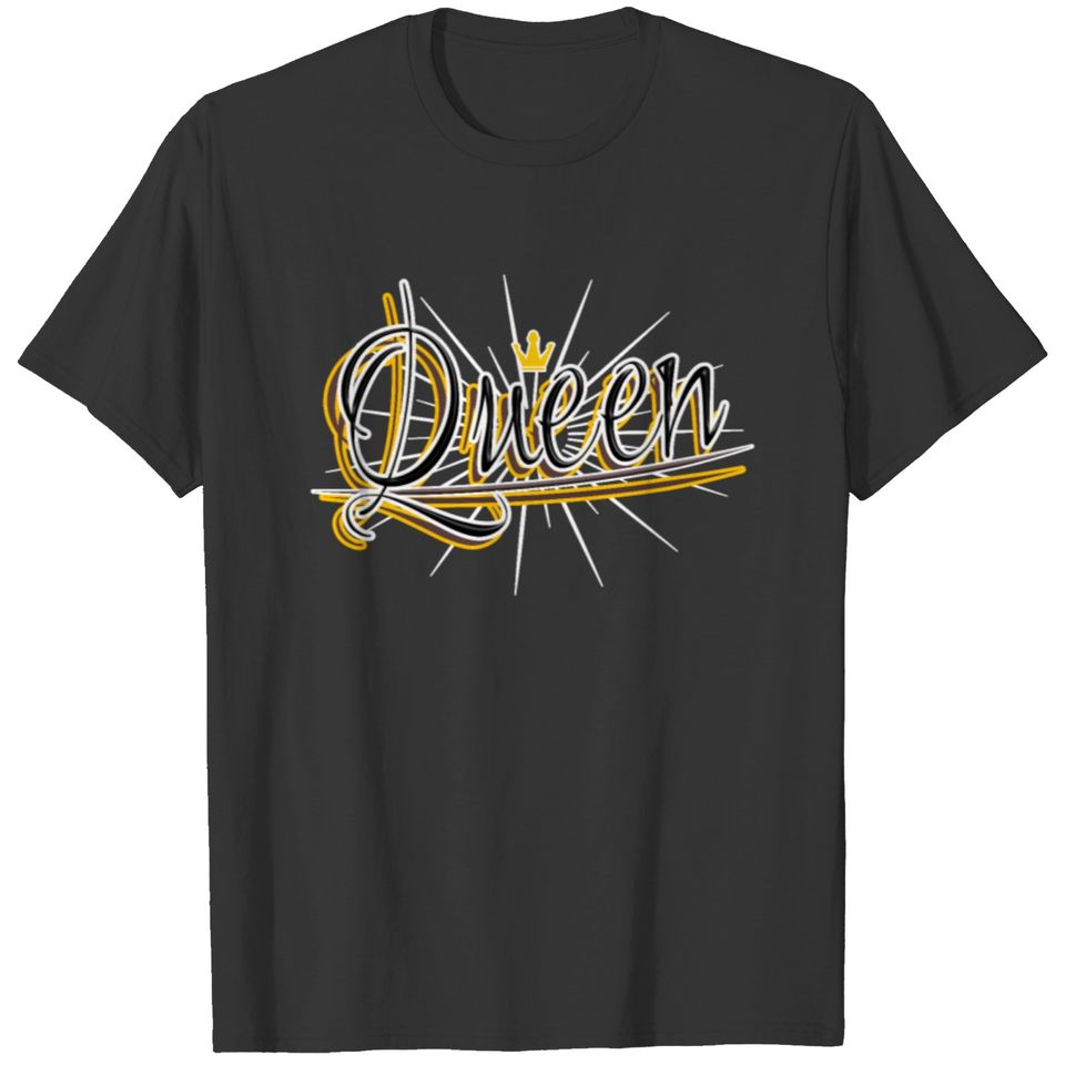 Queen King lettering Partnershirt T-shirt