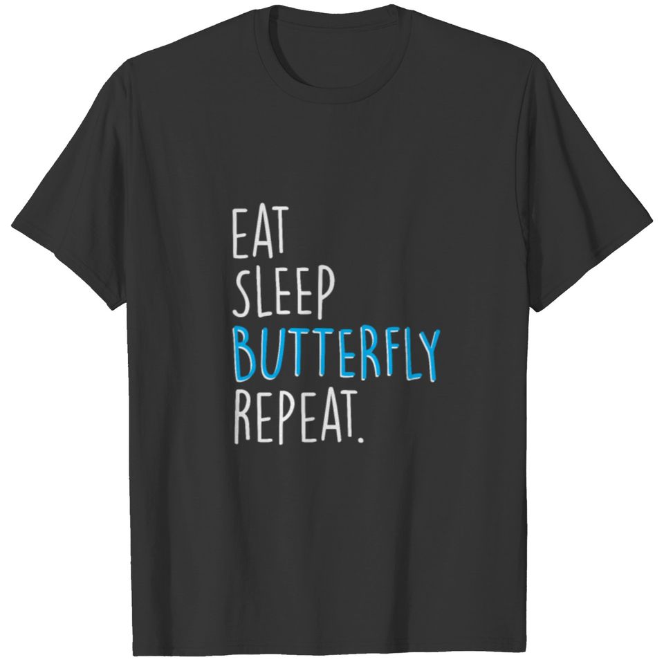 Eat Sleep Butterfly Repeat T-shirt