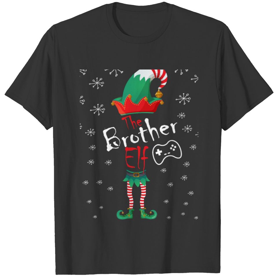 The Brother Elf Elf Family Matching Christmas Funn T-shirt