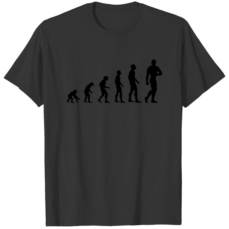 Bodybuilder Workout Sport Fitness Evolution Gift T-shirt