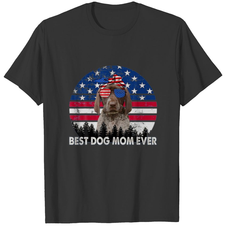 Cute German Shorthaired Pointer Dog Best Dog Mom E T-shirt
