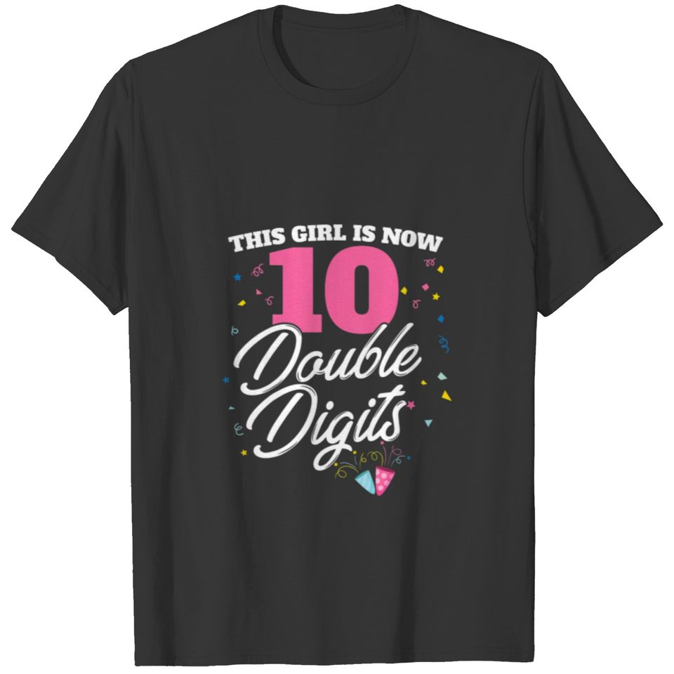 Kids This Girl Is Now 10 Years Old I 10Th Birthday T-shirt