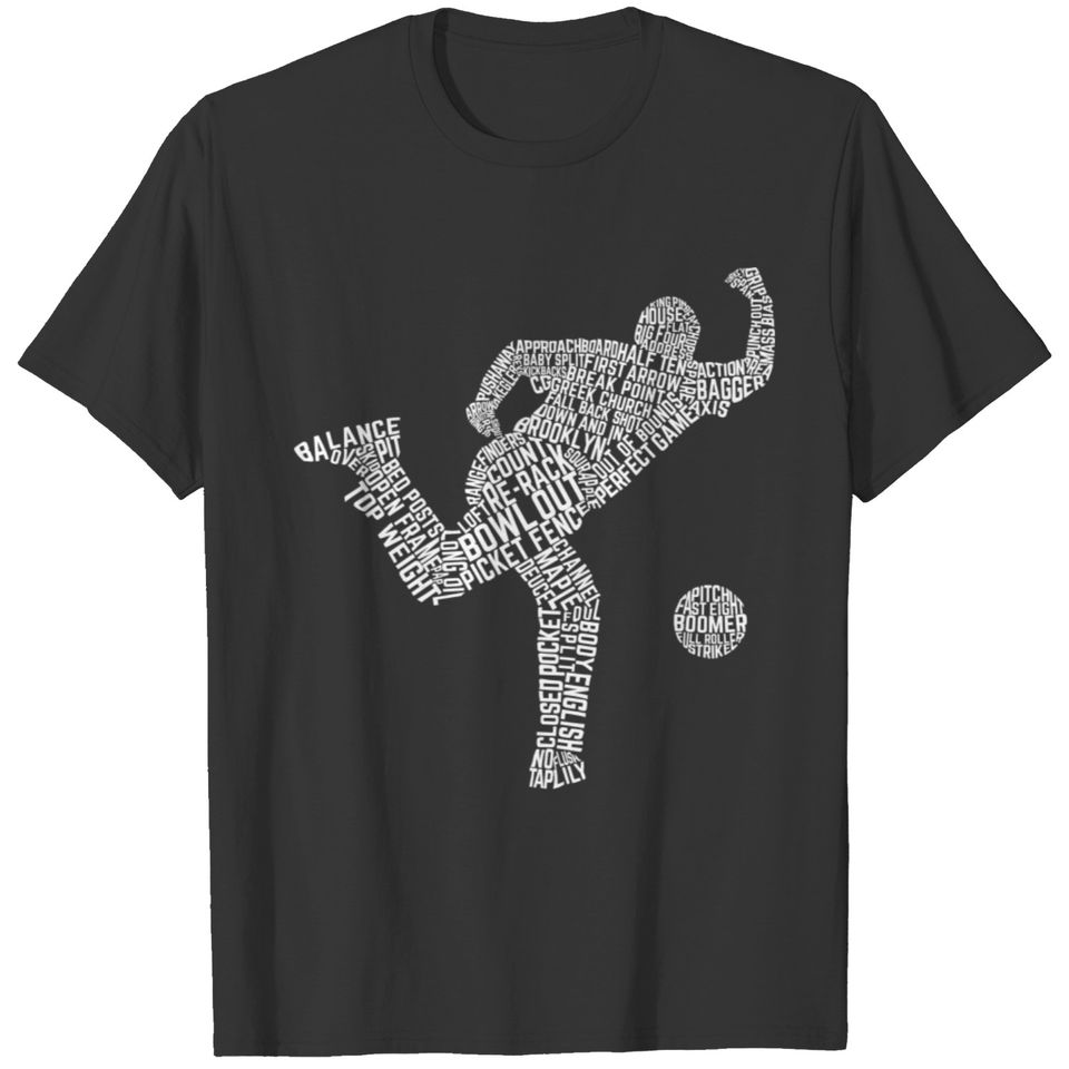 Bowling Word Art Shirsey, Add Name & Number T-shirt