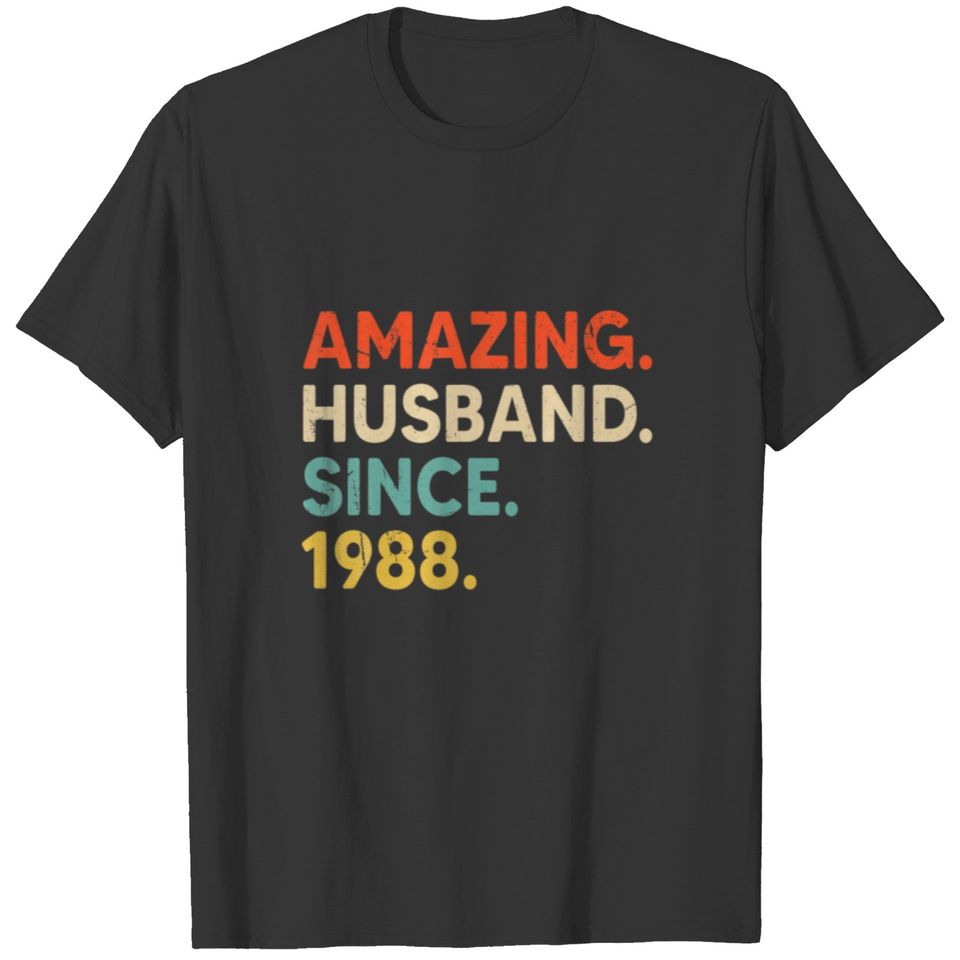34 Wedding Aniversary Gift Him - Amazing Husband S T-shirt