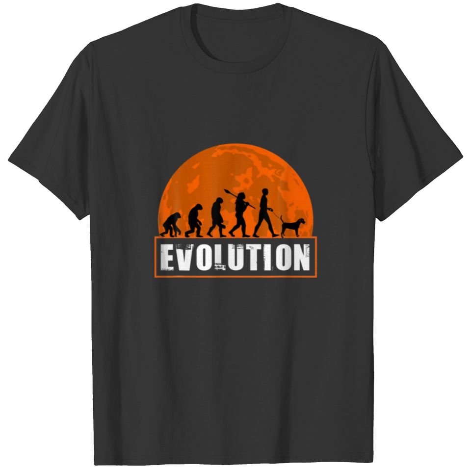 English Foxhound Dog Dad Human Evolution Gift For T-shirt