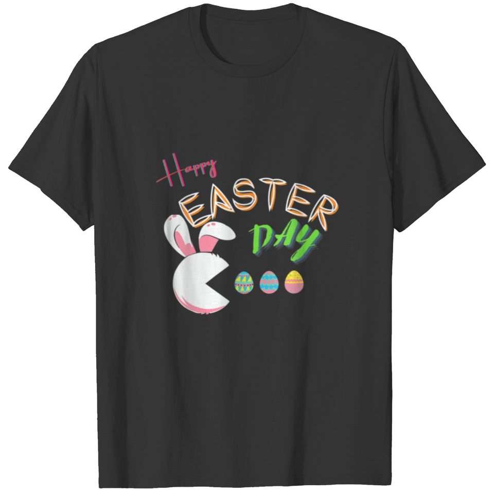 Happy Easter Day Rabbit Egg Funny Boys Girls T-shirt