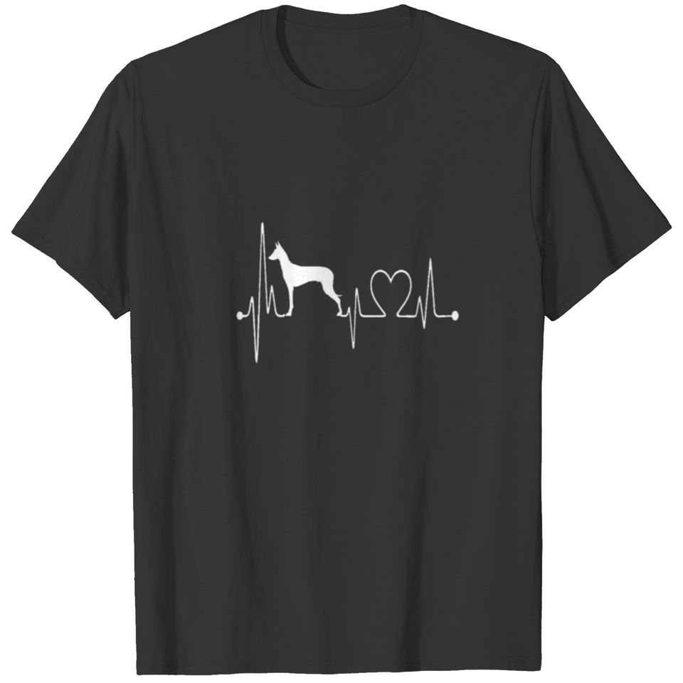 Pharaoh Hound Dog Heartbeat EKG Pulse My Dogs Are T-shirt