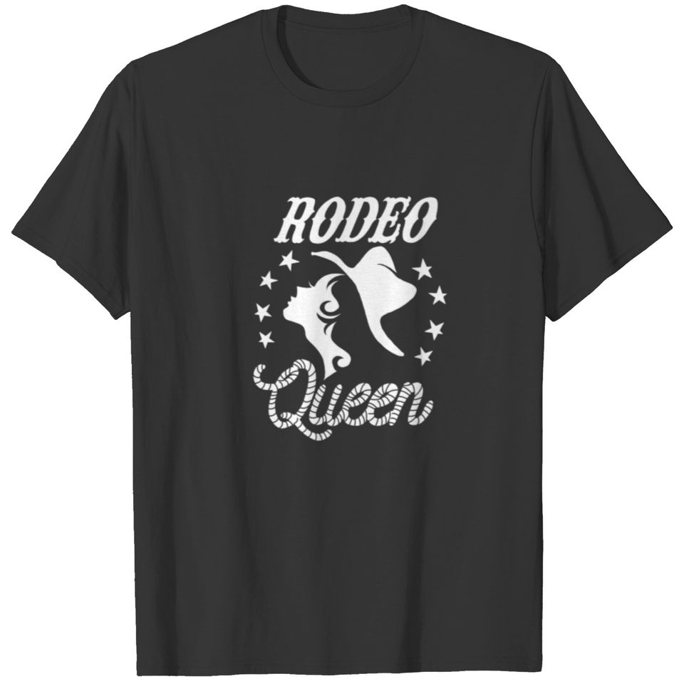 Cute Rodeo Queen | Funny Western Barrel Racing Gir T-shirt