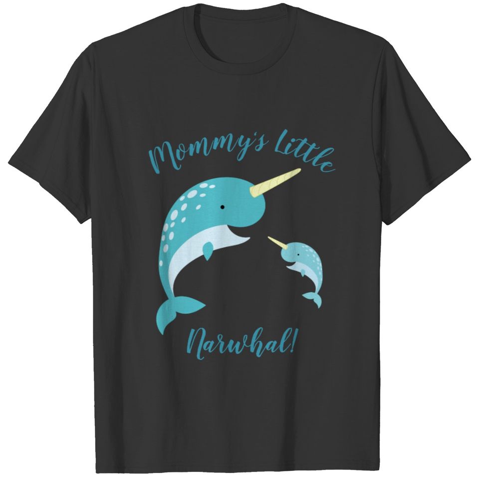 Narwhal Baby Shower Pink Girl Whale T-shirt