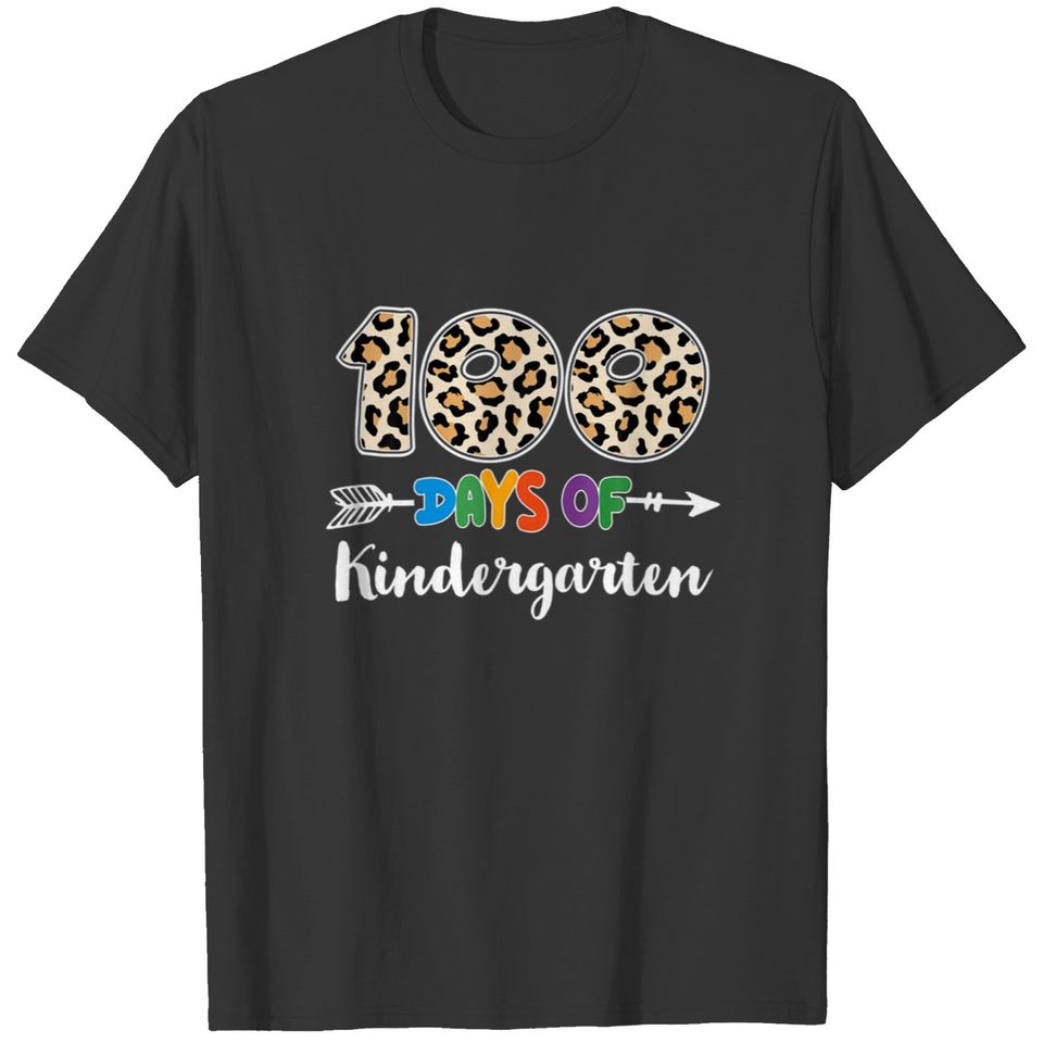 100 Days Of Kindergarten Teacher Student 100Th Day T-shirt
