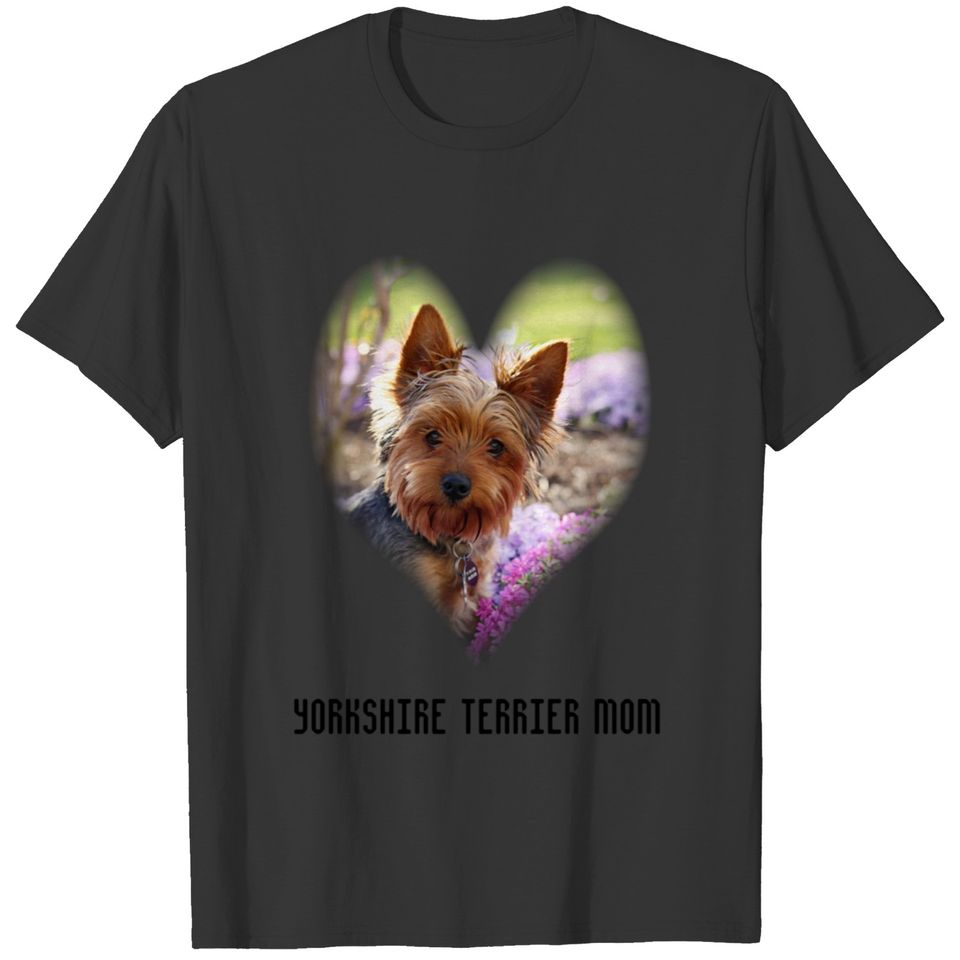 Yorkshire Terrier mom photo custom T-shirt