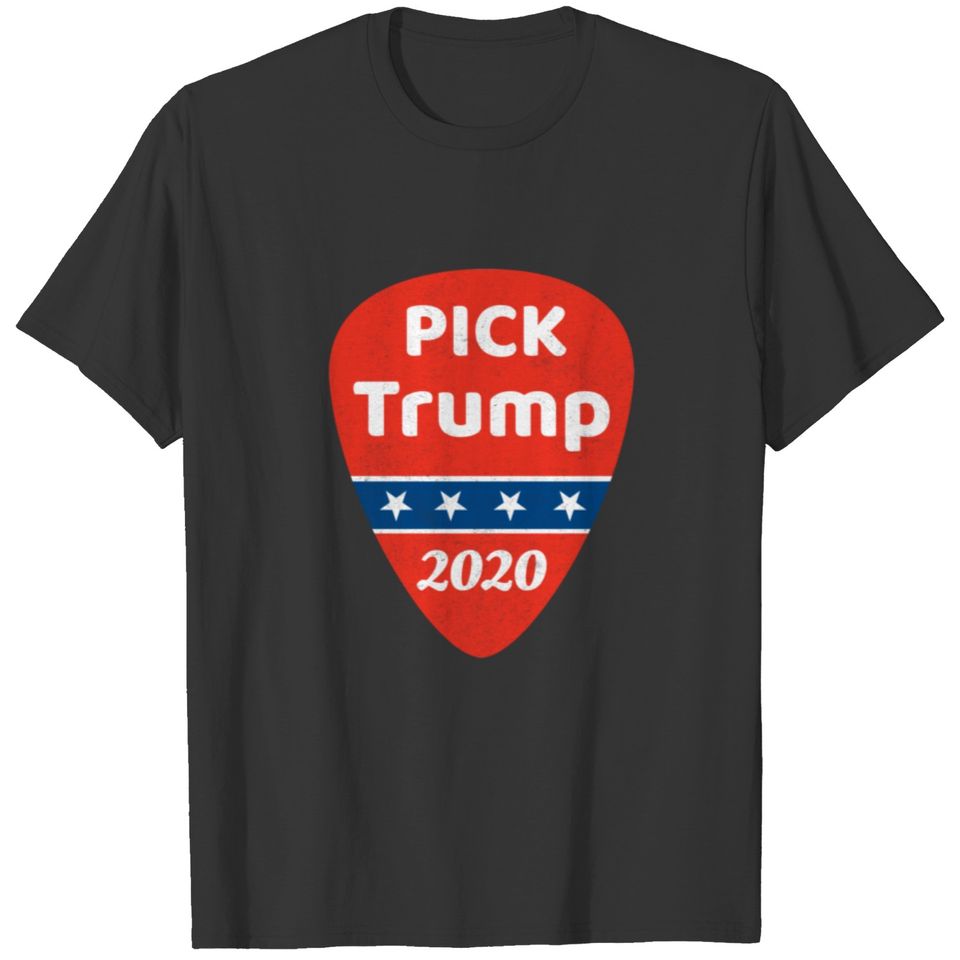 Pick Trump Guitar Election 2020 Anti Biden USA T-shirt