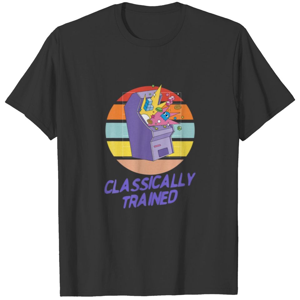 Classically Trained - Retro Vintage Gaming Gamer T-shirt