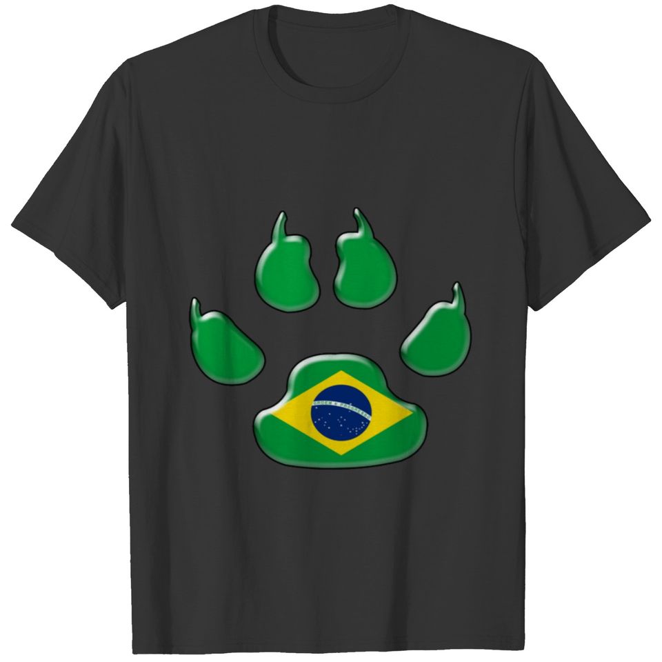 Brazilian patriotic dog T-shirt
