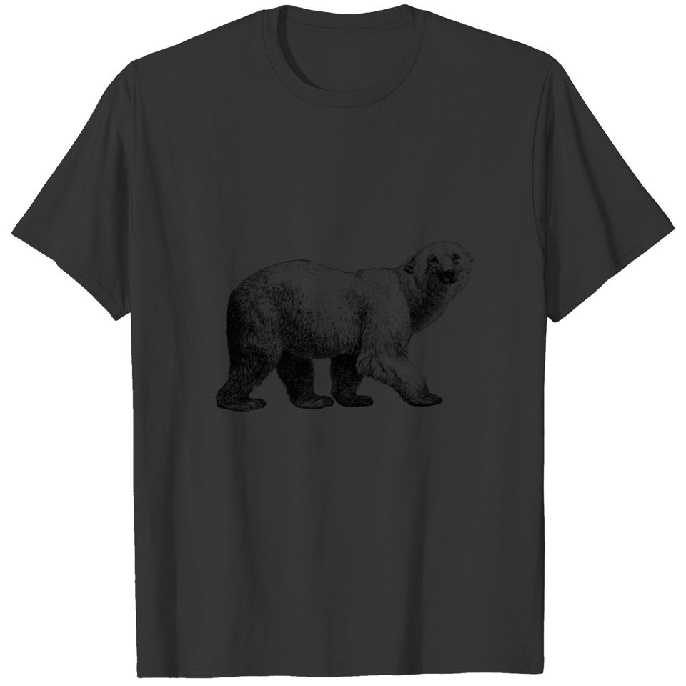 White Bear Line Drawing T-shirt