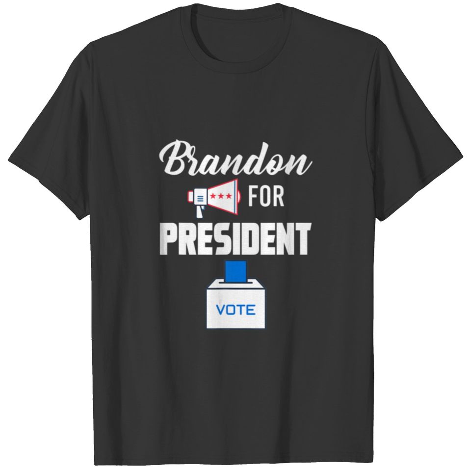 Brandon For President Let's Go Brandon US Colors V T-shirt