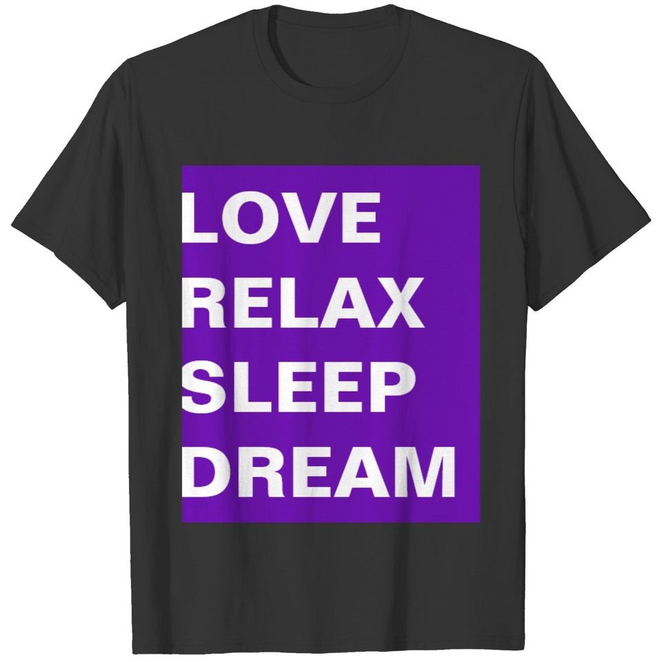 Simply design rectangle purple PHILOSOPHY OF LIFE T-shirt