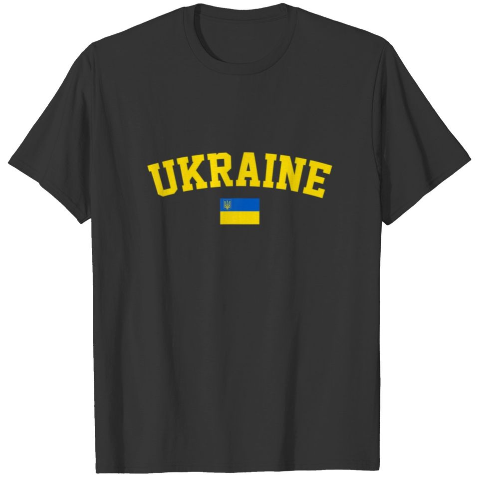 Ukraine Flag Trident Symbol Ukrainian Patriotic Pr T-shirt