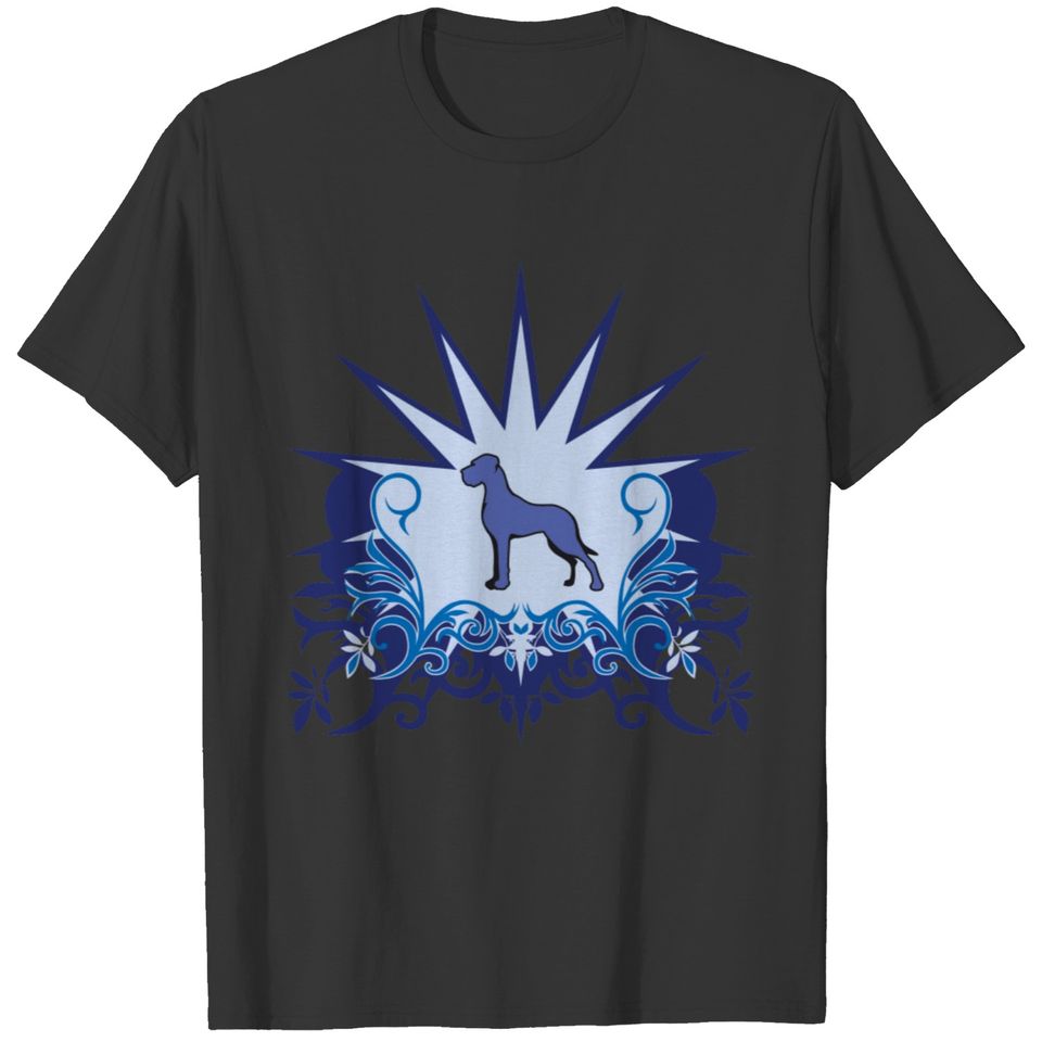 Blue Great Dane Logo T-shirt