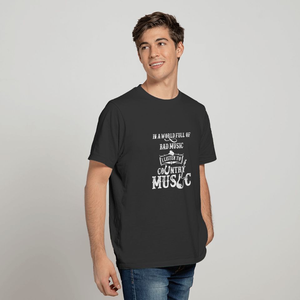 Country Music Guitar Rodeo Cowboy Nashville Road T-shirt