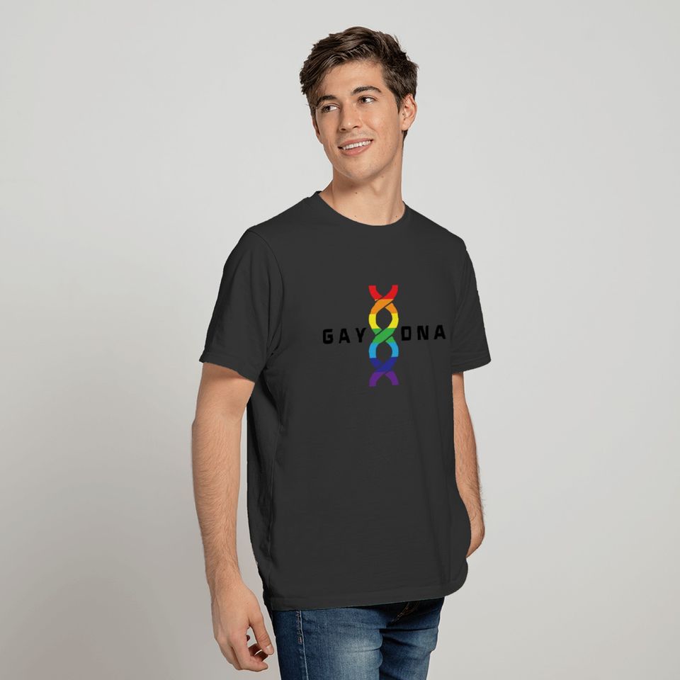 Gay DNA LGBT saying gift Pride rights T-shirt