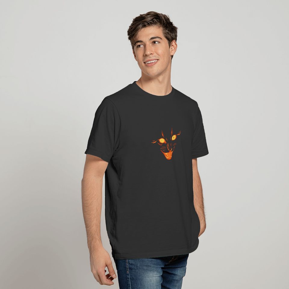 Black Cat Face Halloween Pet Abstract T-shirt