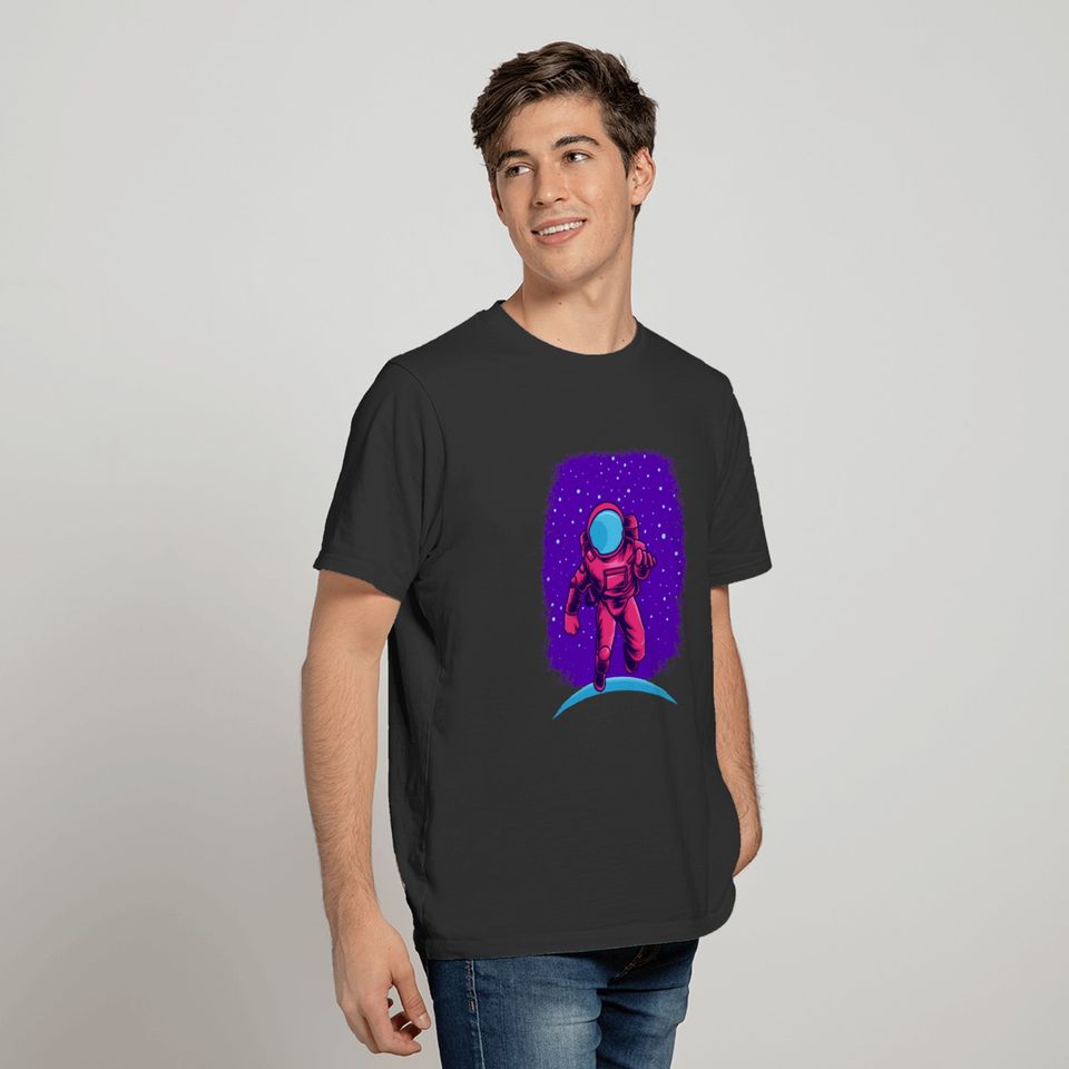 Astronaut Float In Space T-shirt