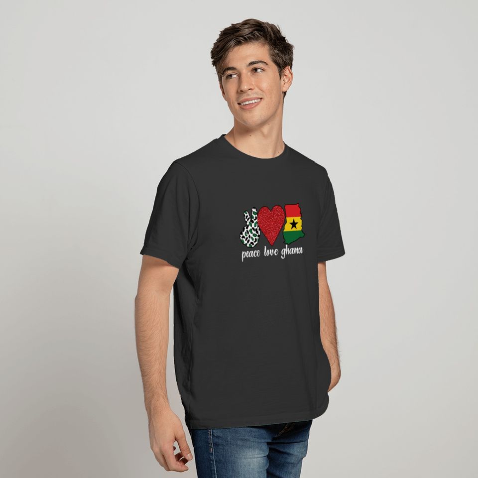 Proud Ghanaian Roots Ghana Flag Ghanaian Heritage T-shirt