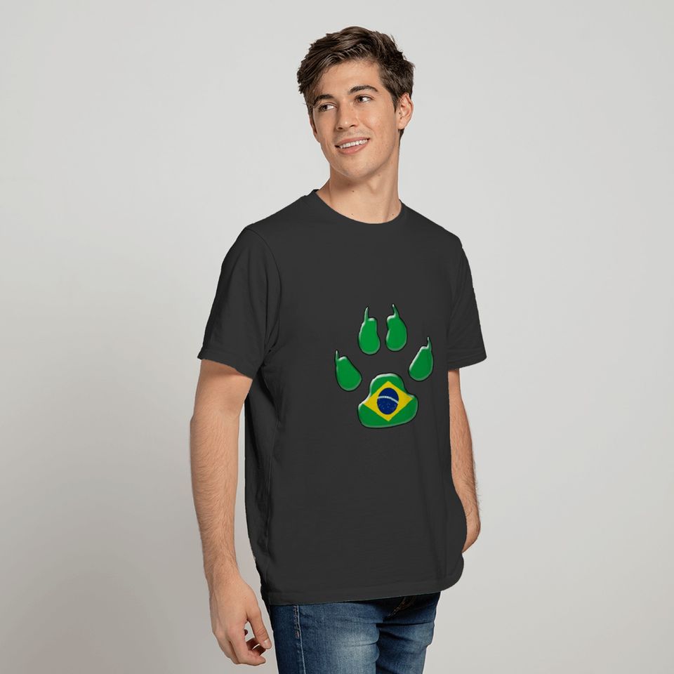 Brazilian patriotic dog T-shirt