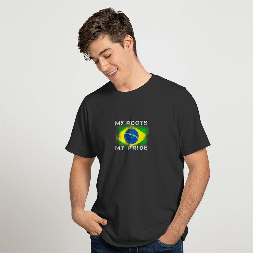 Brazil Flag Patriotic T-shirt