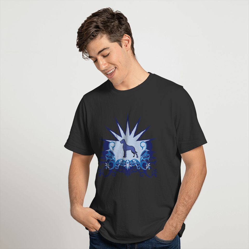 Blue Great Dane Logo T-shirt