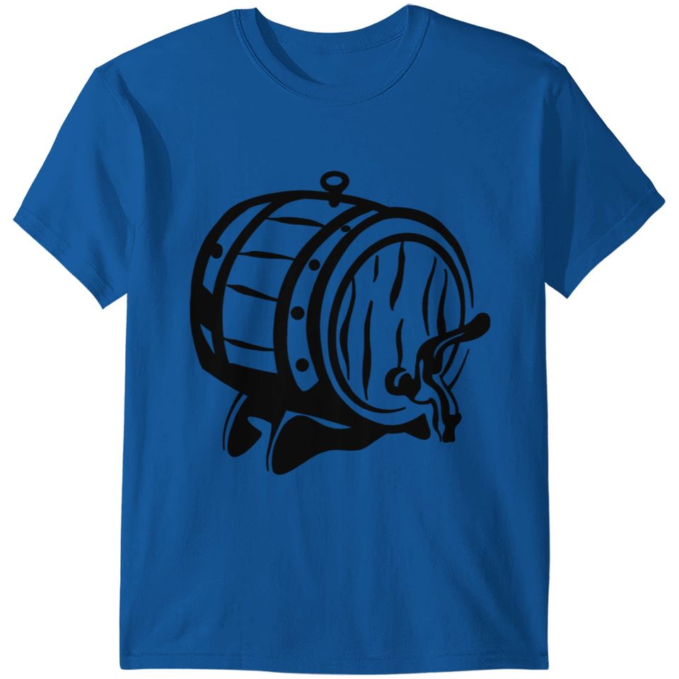 Beer barrel motif T-shirt