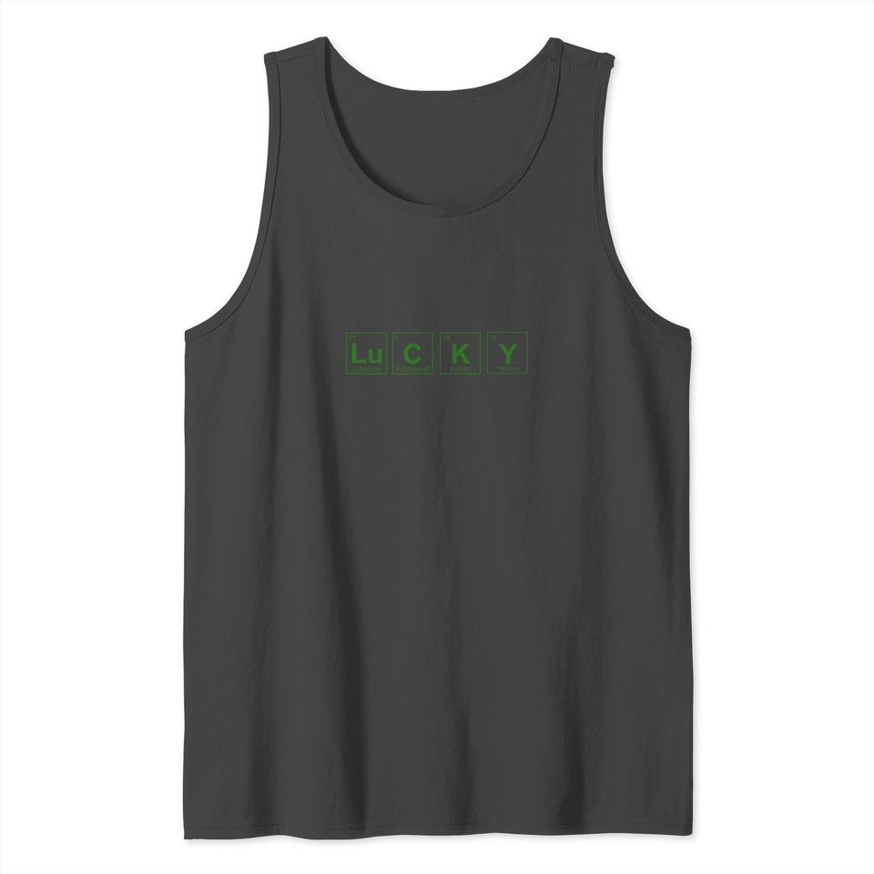 Lucky St Patricks Day Happy Green Items Tank Top
