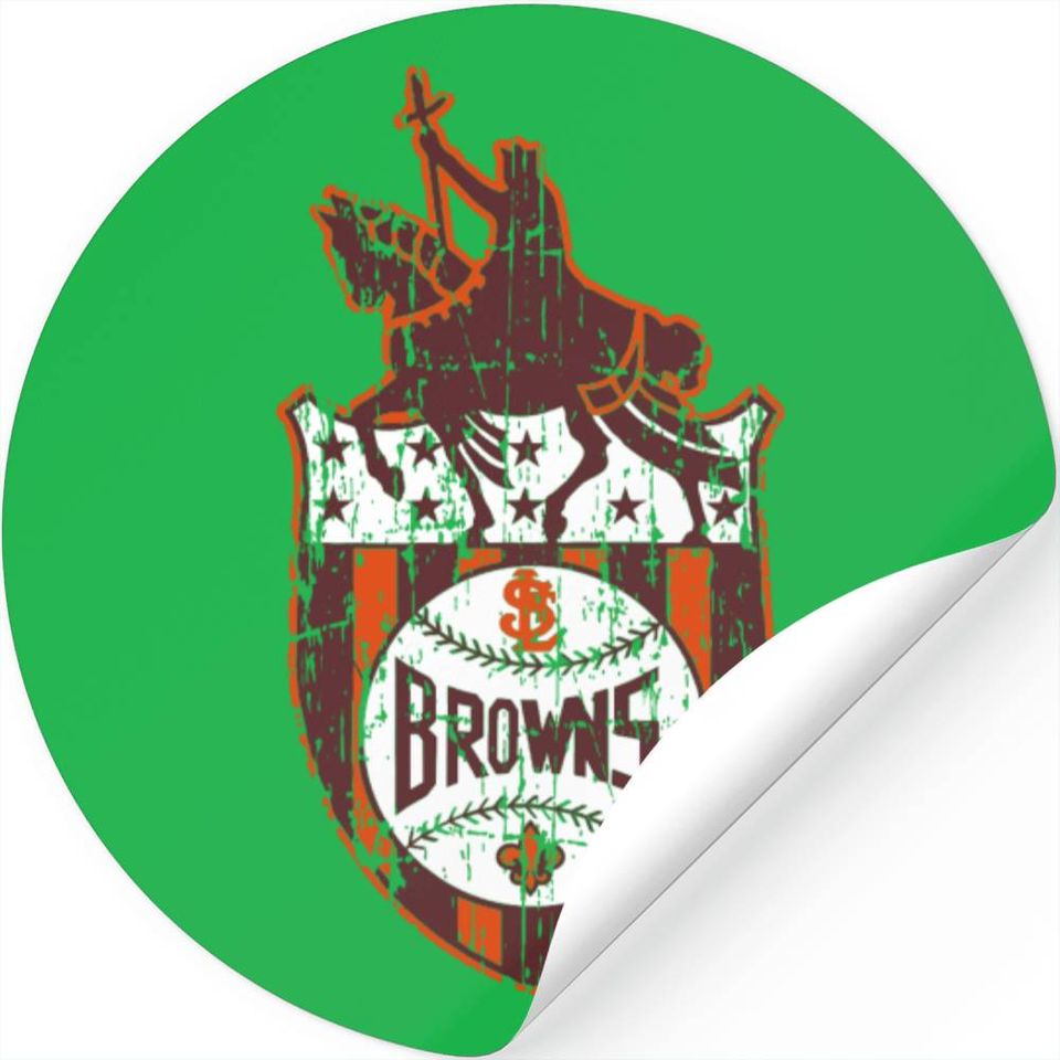 St. Louis Browns - Distressed - St Louis Browns - Stickers