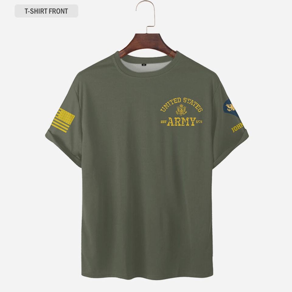 Customized United States Army Careers 3D T-Shirt