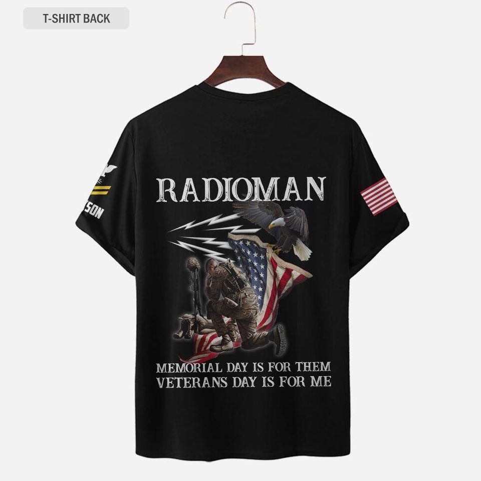 Memorial Day Veterans Day Navy Rating 3D T-Shirt
