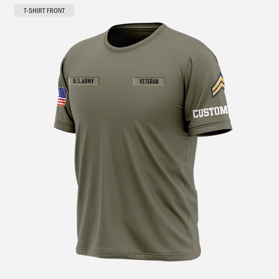 Customized US Army 3D T-Shirt