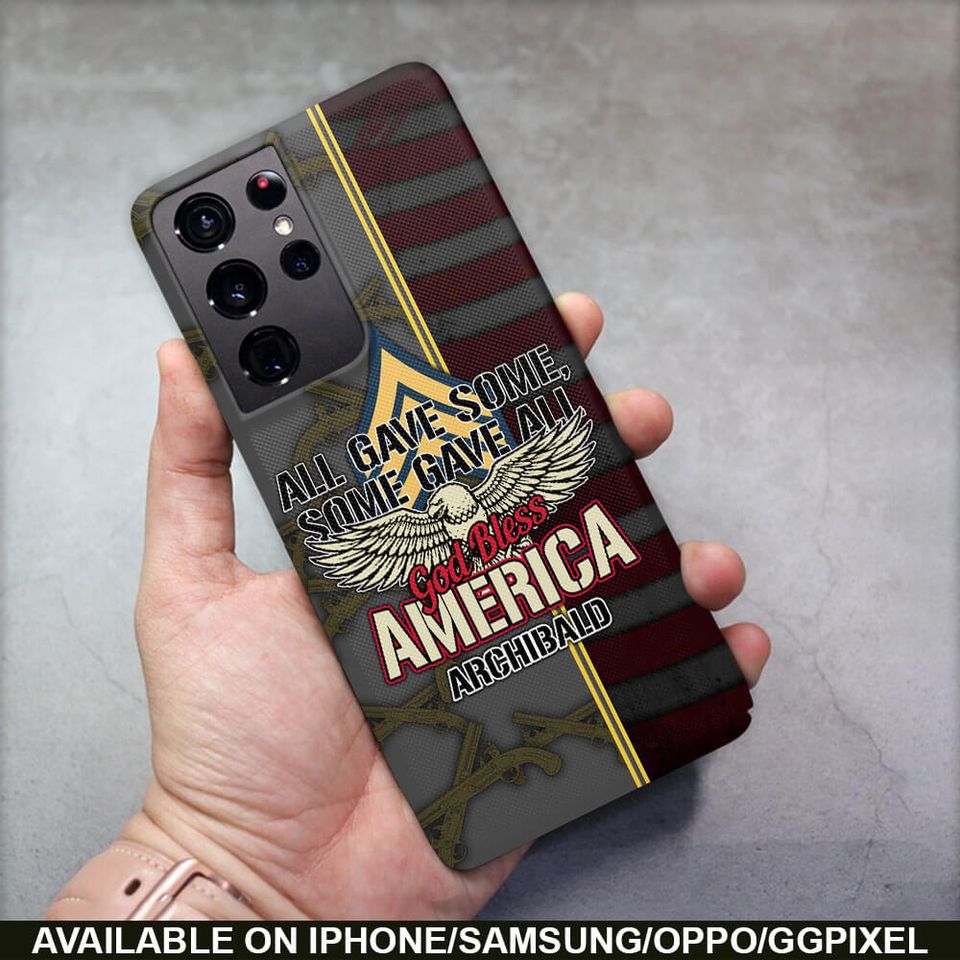 All Gave Some, Some Gave All, God Bless America Phone Case