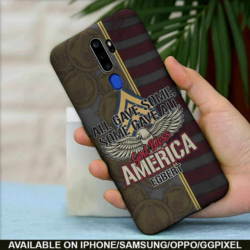 All Gave Some, Some Gave All, God Bless America Phone Case