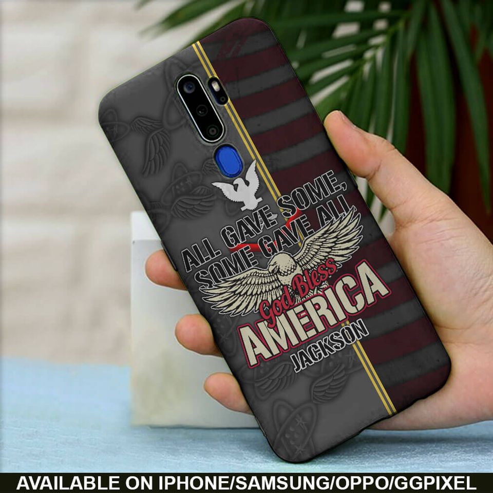 All Gave Some, Some Gave All, God Bless America Phone Case