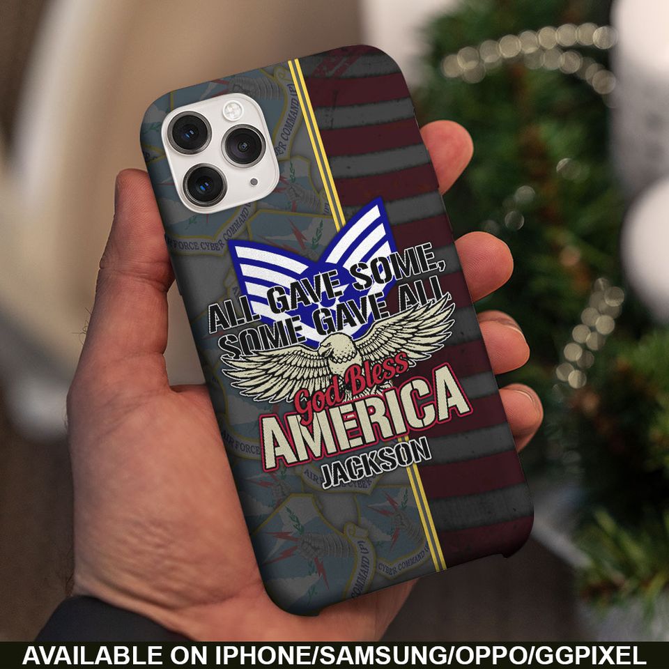 All Gave Some, Some Gave All, God Bless America Phone Case