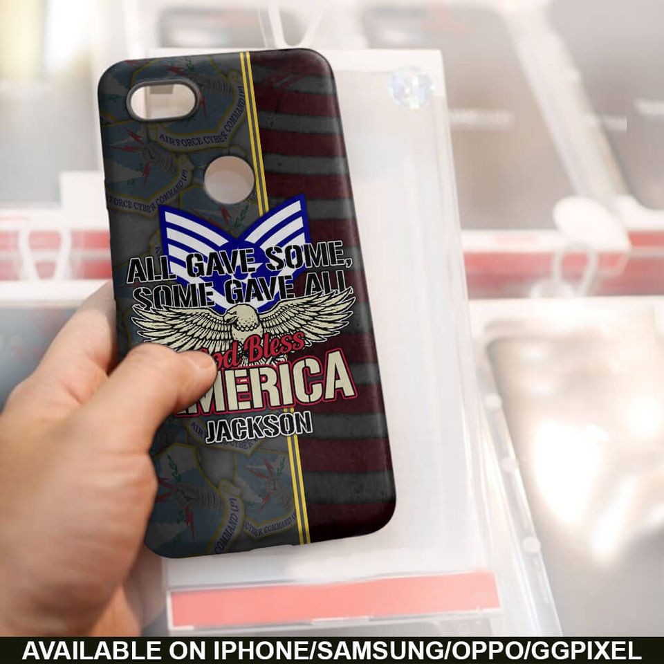All Gave Some, Some Gave All, God Bless America Phone Case