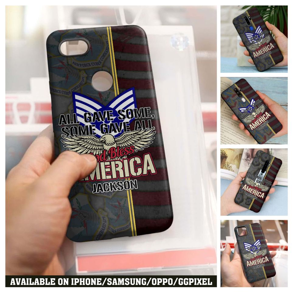 All Gave Some, Some Gave All, God Bless America Phone Case