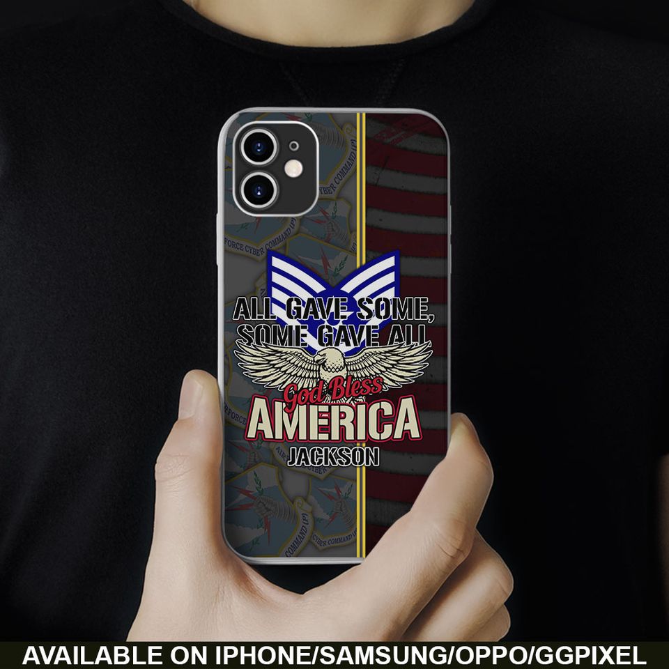 All Gave Some, Some Gave All, God Bless America Phone Case
