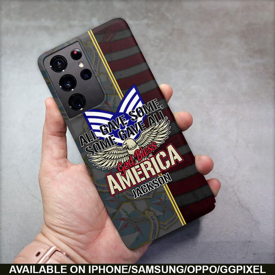 All Gave Some, Some Gave All, God Bless America Phone Case