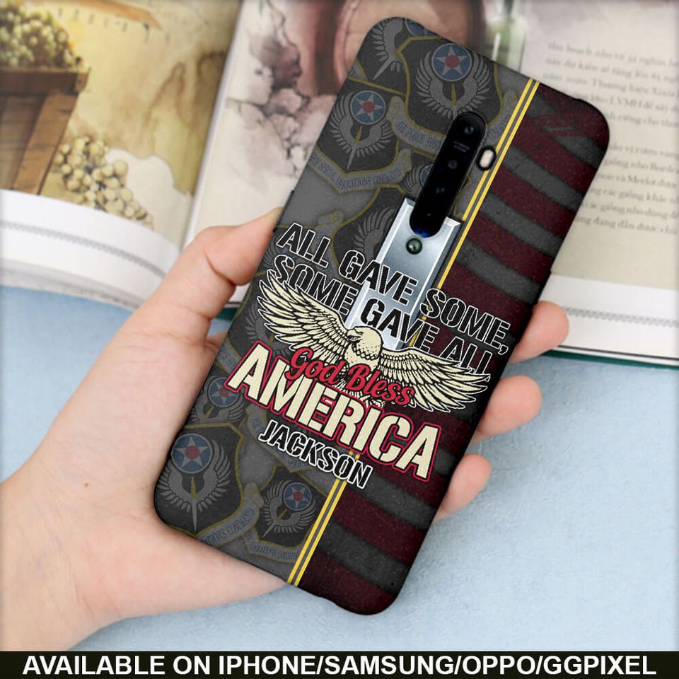 All Gave Some, Some Gave All, God Bless America Phone Case