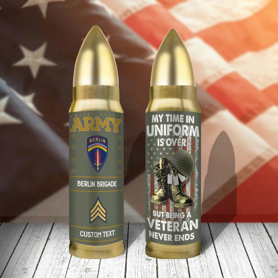 Customized Army Divisions Bullet Tumbler