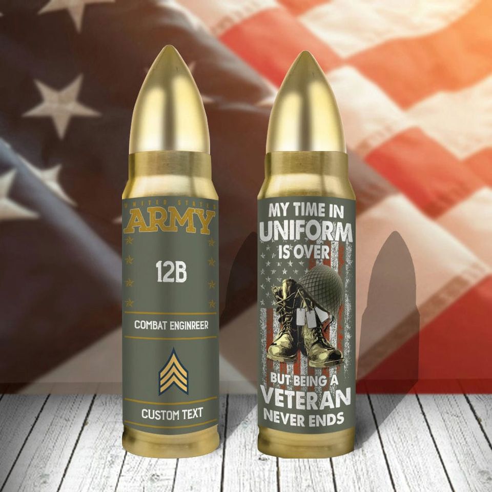Customized Army MOS Bullet Tumbler